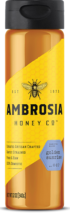Ambrosia Golden Sunrise Honey 12oz | Ambrosia Honey Company